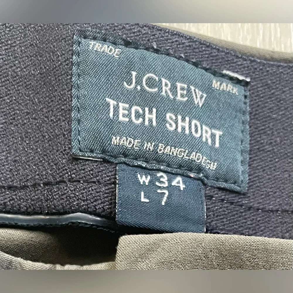 J. Crew Tech Short Bundle in Gray and Navy Blue - Stretch Comfort Tech - Size 34 - Picture 3 of 4